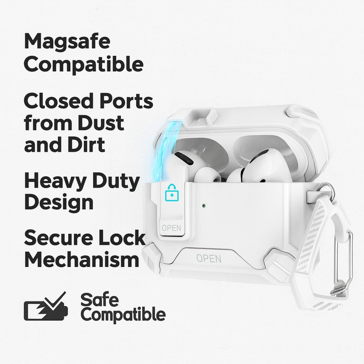 AirPods Pro 3 Case - MagSafe, Heavy-Duty, Secure Lock | Raider Series