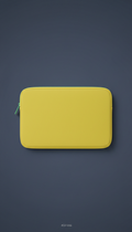 Lemon Zest laptop sleeve, Default angle is three-quarter front for dimensionality; products presented individually and in...
