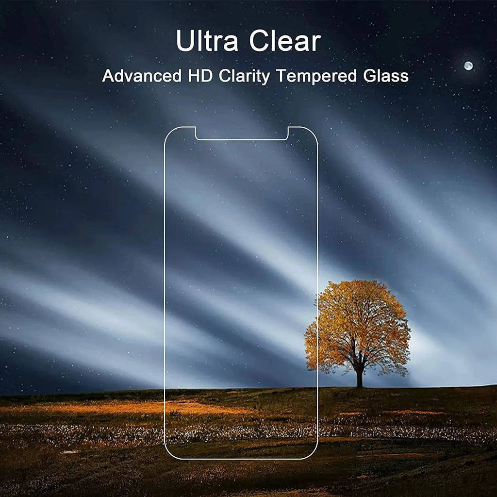 Entronix Clear Screen Protector Compatible with iPhone 12 - 2-Piece Combo