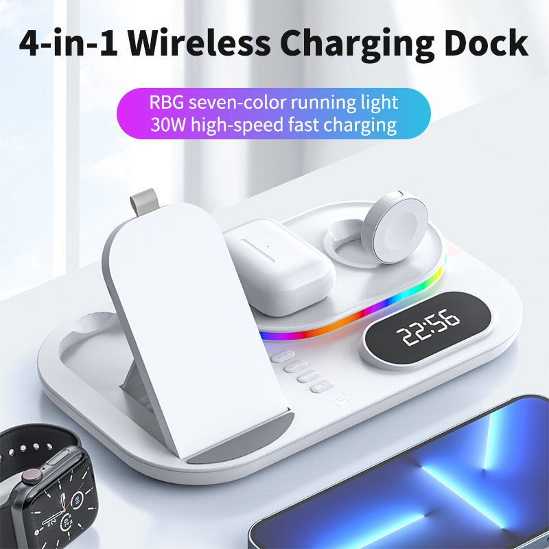 3-in-1 Magnetic Wireless Charger – MagSafe Compatible