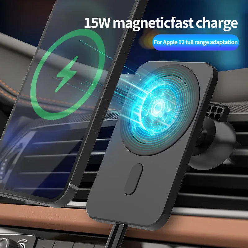 MagSafe Air Vent Car Charger – 15W Fast Charging Mount