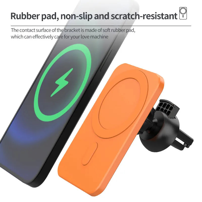 MagSafe Air Vent Car Charger – 15W Fast Charging Mount