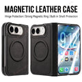 Luxury PU Leather Magnetic Phone Case For iPhone DUO