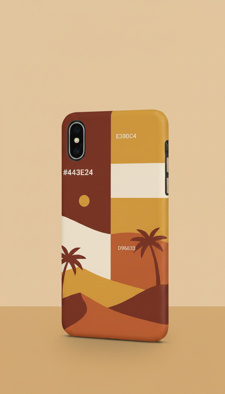 Alternate angle view of Custom UAE-Inspired Phone Case