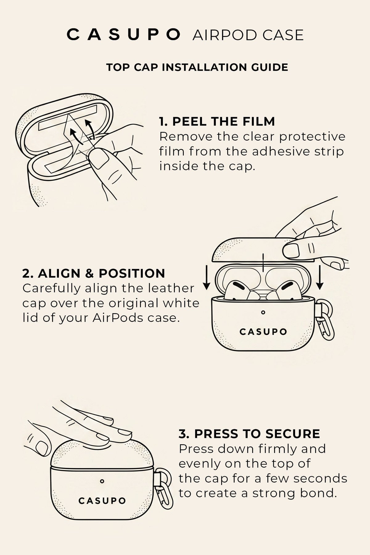Leather Airpod Case - Cobalt