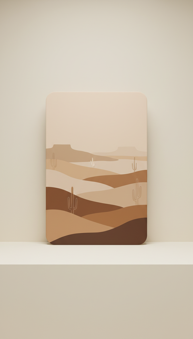 Custom UV-printed wall art panel, Default angle is 3/4 view at eye-level or slightly above, showing object depth and...