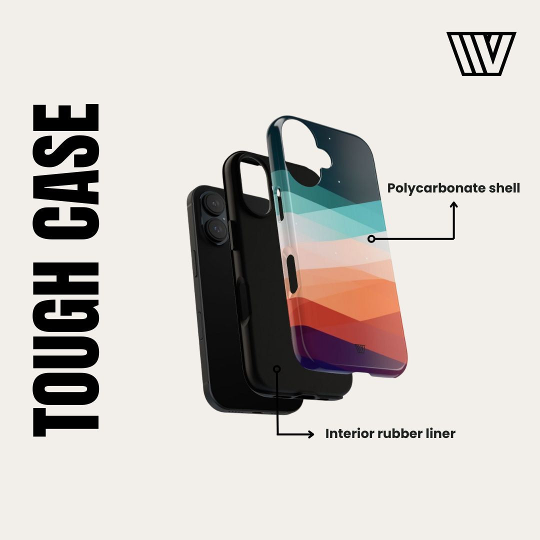 JET BLACK | Tough Phone Case